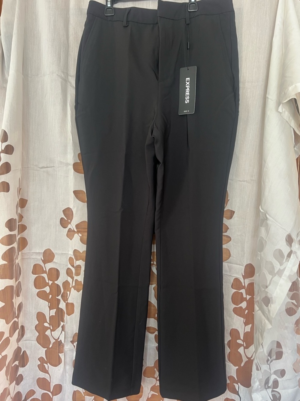 NWT Express Black High Waist Boot Pants Size 12